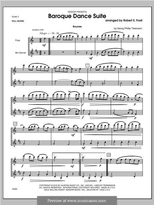 Baroque Dance Suite: Baroque Dance Suite by Robert S. Frost