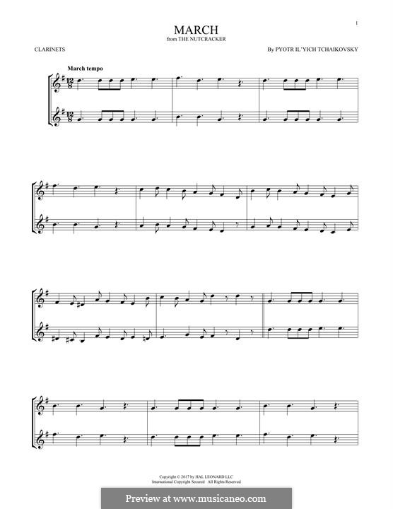 No.2 Марш: Для двух кларнетов by Петр Чайковский
