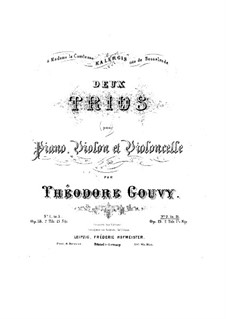 Фортепианное трио No.3 си-бемоль мажор, Op.19: Партии by Луи Теодор Гуви