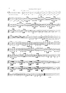 Увертюра к опере 'Караван Каира': Партия трубы by Андре Гретри