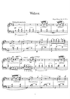 Пять пьес для фортепиано. No.2 Вальс, Op.93: Пять пьес для фортепиано. No.2 Вальс by Гуго Каун