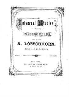 Universal Studies for the Medium Grade: Книга I, Op.169 by Карл Альберт Лёшгорн