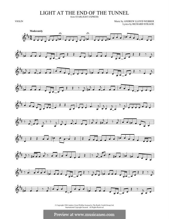 Light at the End of the Tunnel: Для скрипки by Andrew Lloyd Webber