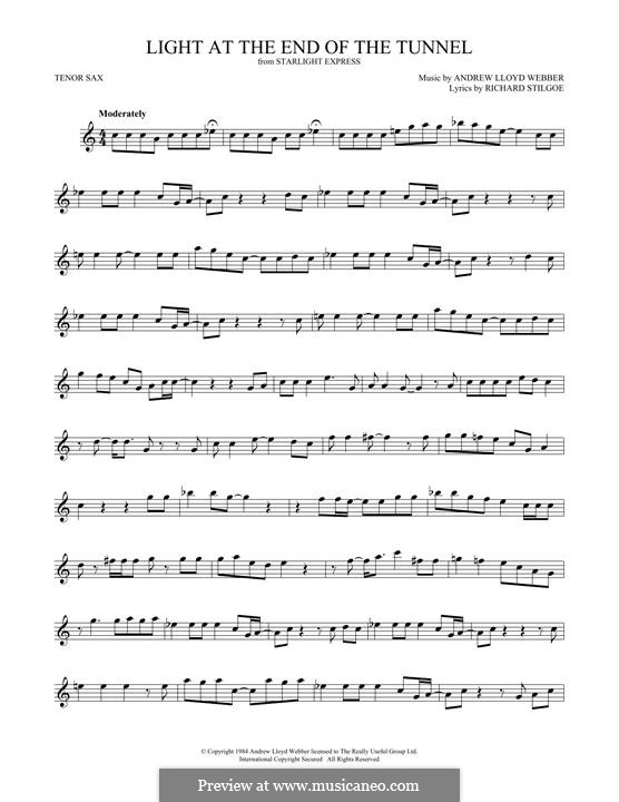Light at the End of the Tunnel: Для тенорового саксофона by Andrew Lloyd Webber