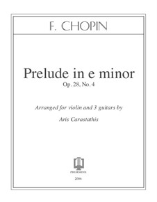 No.4 ми минор: Для скрипки и трех гитар by Фредерик Шопен