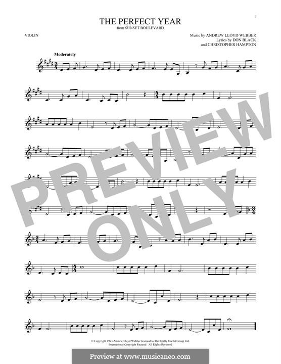 The Perfect Year: Для скрипки by Andrew Lloyd Webber