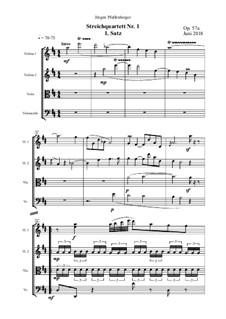 Streichquartett Nr.1: 1. Satz, Op.57a by Jürgen Pfaffenberger