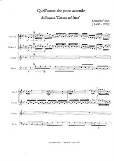 Catone in Utica: Ария Цезаря by Леонардо Винчи