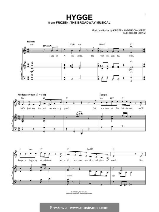 R. Lopez, K. AndersonLopez Hygge (from Frozen The Broadway Musical