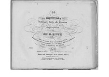 Zwanzig vier fugirte Orgelstücke nebst Uebungen durch alle Tonarten, Op.120: Zwanzig vier fugirte Orgelstücke nebst Uebungen durch alle Tonarten by Христиан Генрих Ринк