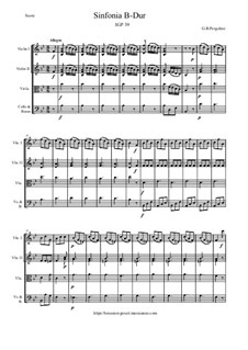 Sinfonia B-Dur, P.39: Sinfonia B-Dur by Джованни Баттиста Перголези