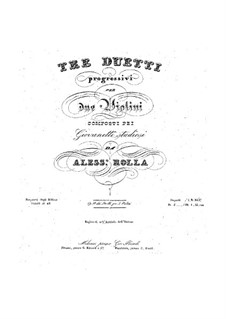 Три дуэта для двух скрипок, BI 208, 179, 118 Op.18: Партии by Алессандро Ролла
