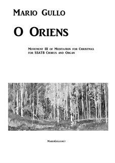 O Oriens: O Oriens by Mario Gullo