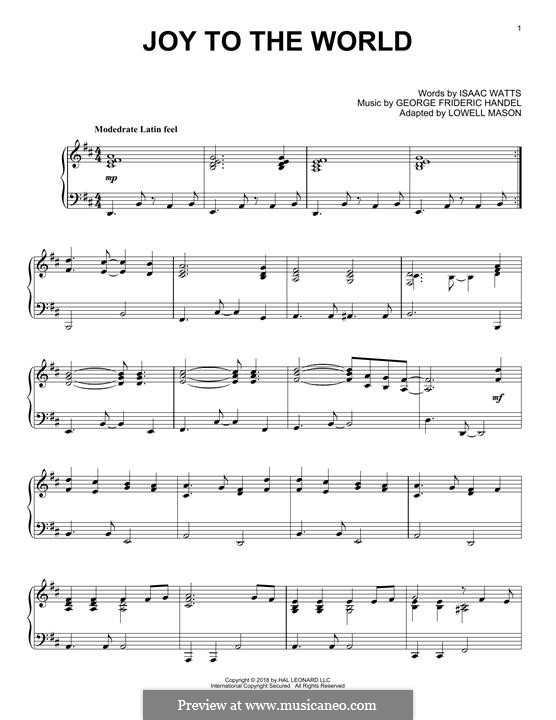 Piano version: Для одного исполнителя by Георг Фридрих Гендель