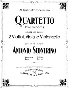 Струнный квартет соль минор: Скрипка I by Антонио Сконтрино