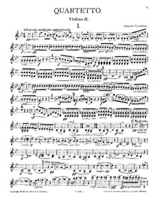 Струнный квартет соль минор: Скрипка II by Антонио Сконтрино