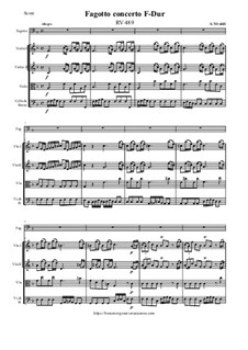 Fagotto concerto F-Dur, RV 489: Fagotto concerto F-Dur by Антонио Вивальди