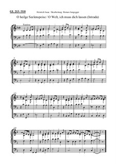 O heilge Seelenspeise (Intrada): O heilge Seelenspeise (Intrada) by Хенрик Изак