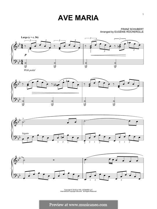 Piano version: Для одного исполнителя by Франц Шуберт