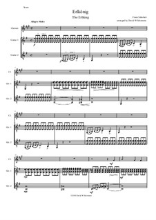 Лесной царь, D.328 Op.1: For clarinet and 2 guitars by Франц Шуберт