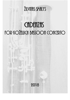 Cadenzas for Koželuch bassoon concerto: Cadenzas for Koželuch bassoon concerto by Žilvinas Smalys