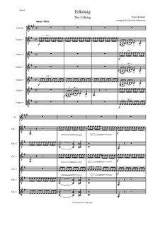 Лесной царь, D.328 Op.1: For clarinet and 6 guitars by Франц Шуберт