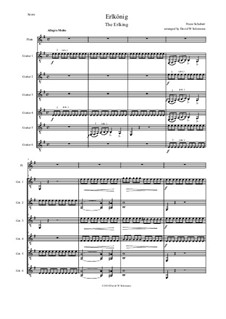 Лесной царь, D.328 Op.1: For flute and 6 guitars by Франц Шуберт
