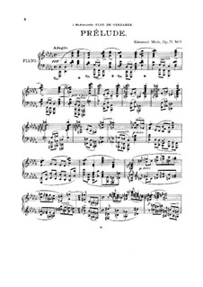 Четыре прелюдии для фортепиано, Op.71: Четыре прелюдии для фортепиано by Эмануэль Моор