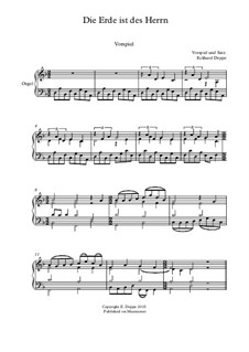 Lied - und Choralvorspiele. Band 8: Nr.8 Die Erde ist des Herrn by Eckhard Deppe