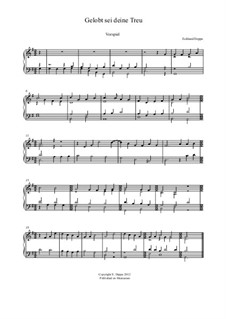 Lied - und Choralvorspiele. Band 8: Nr.9 Gelobt sei deine Treu by Eckhard Deppe