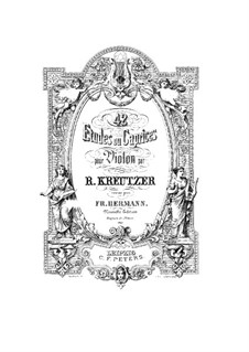 Сорок два этюда или каприса: Для скрипки by Родольф Крейцер