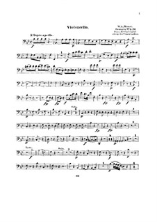 Концерт для фортепиано с оркестром No.6 си-бемоль мажор, K.238: Переложение для струнного квинтета – Партия виолончели by Вольфганг Амадей Моцарт