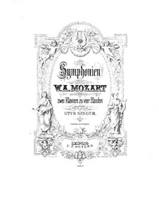 Симфония No.41 до мажор 'Юпитер', K.551: Для двух фортепиано в четыре руки by Вольфганг Амадей Моцарт