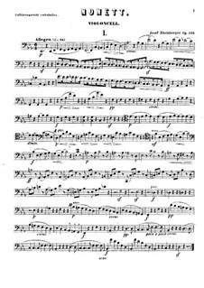 Нонет ми-бемоль мажор, Op.139: Партия виолончели by Йозеф Габриэль Райнбергер