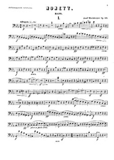 Нонет ми-бемоль мажор, Op.139: Партия контрабаса by Йозеф Габриэль Райнбергер