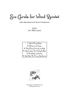 Six Carols: For wind quintet by folklore