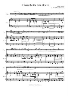 If music be the food of love: Для виолончели и фортепиано by Генри Пёрсел