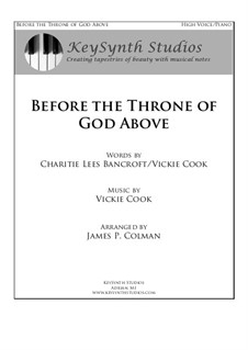 Before the Throne of God Above: Клавир с вокальной партией by Vickie Cook