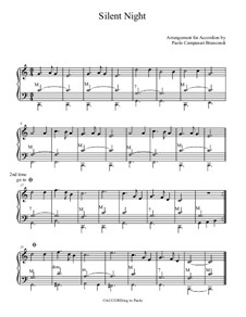 Solo instrument version (various): Для аккордеона by Франц Ксавьер Грубер