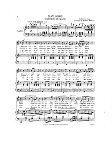 May Song (Cancion de Maja): Для голоса и фортепиано by folklore