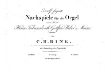 Двенадцать постлюдий для органа, Op.48: Двенадцать постлюдий для органа by Христиан Генрих Ринк