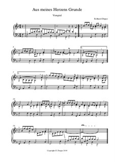 Lied - und Choralvorspiele. Band 9: Nr.1 Aus meines Herzens Grunde by Eckhard Deppe