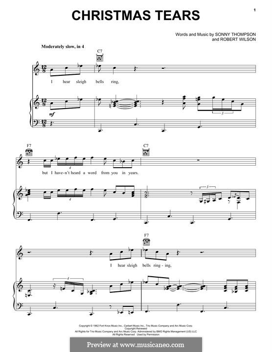 Christmas Tears: Для голоса и фортепиано (или гитары) by Robert Wilson, Sonny Thompson