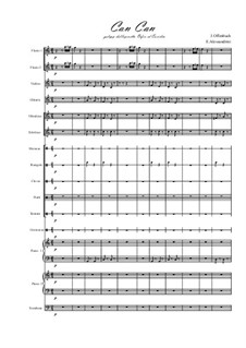 Канкан: For large ensemble by Жак Оффенбах