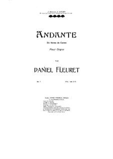 Анданте в форме канона, Op.7: Анданте в форме канона by Даниэль Флере