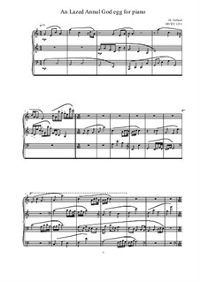 An Lazed Annul God egg; for piano, MVWV 1251: An Lazed Annul God egg; for piano by Maurice Verheul