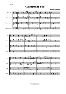 Caterpillar Rag: For recorder quartet by Annie Helman