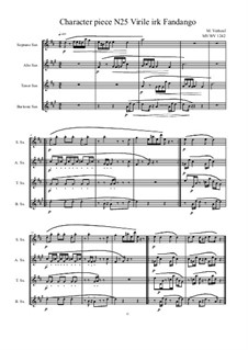 Musica sanitatem: No.25 for Saxophone quartet, MVWV 1242b by Maurice Verheul
