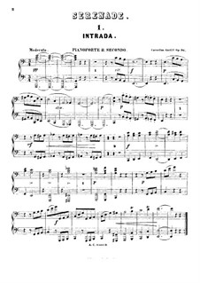 Серенада для двух фортепиано в восемь рук, Op.96: Партия II фортепиано by Корнелиус Гурлитт