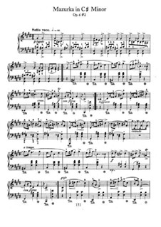 Мазурки, Op.6: No.2 in C Sharp Minor by Фредерик Шопен